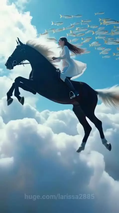 Riding clouds by larissa2885