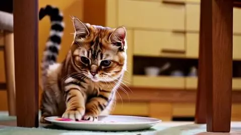 Cat washing dishes by shante876