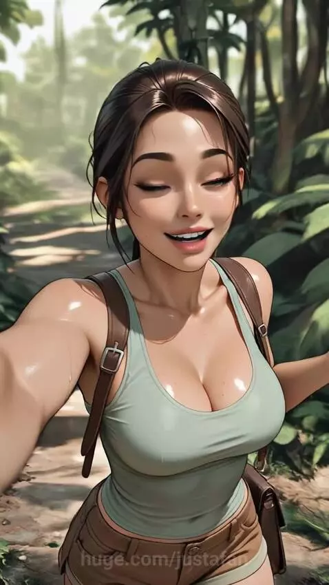 Lara Croft: Travel Vlogger by justafan