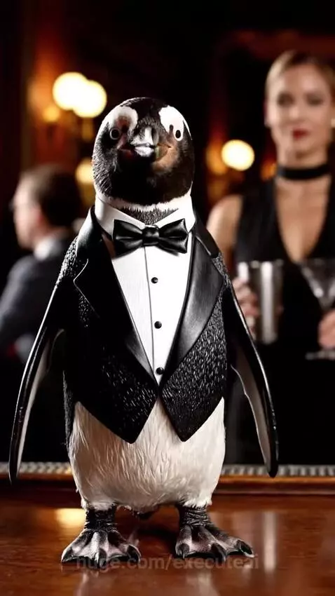 James the Bond Pingvin by executeai