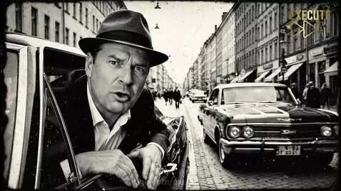 Manden bilen og farve TV by executeai