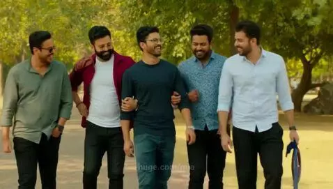Adult male friends having a nice time by mia