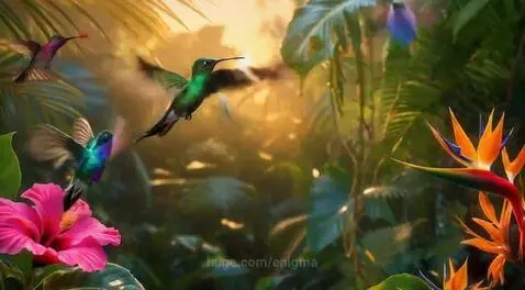 Magical hummingbirds bring luck & love to all they visit 💕 by enigma