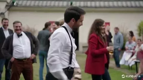 Funny German drinking man by anju