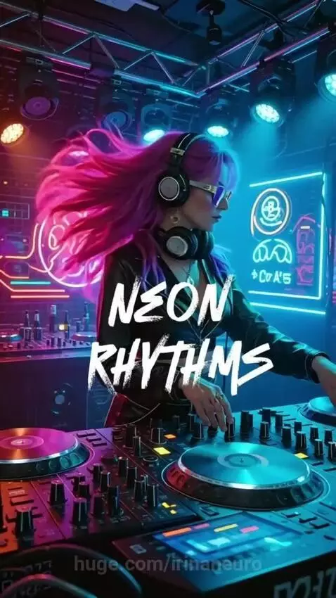 Neon Rhythms by irinaneuro
