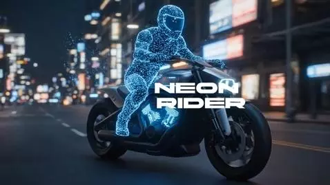 Neon Rider by irinaneuro