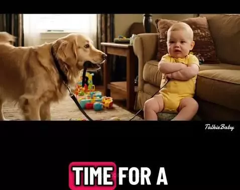 Baby and the dog ❤️❤️❤️❤️❤️😂😂😂😂🐶🐶🐶 by donato