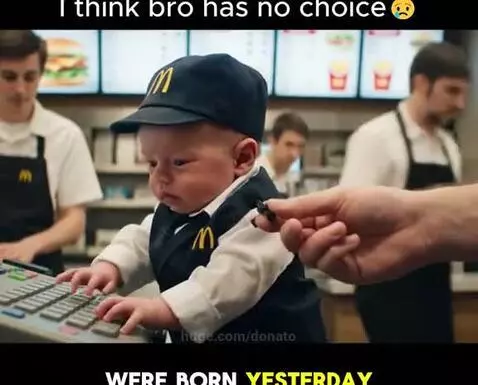 Baby at mddonalds🤣❤️❤️❤️ by donato