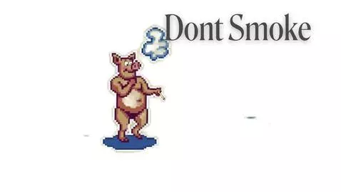 Pig shows you what smoking does to you by technoking