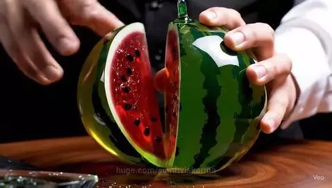 Watermelon cutting ❤️😍💓. by sumitviskarma