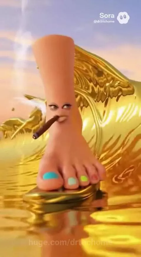 What’s she saying at the end with her 👀 ? 🦶 🏄‍♂️ by drtrichome