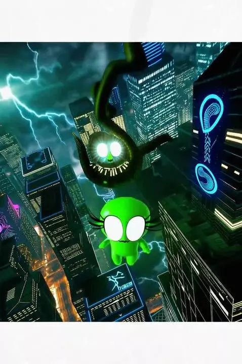 Small Blinky type Creature discovers city by drtrichome
