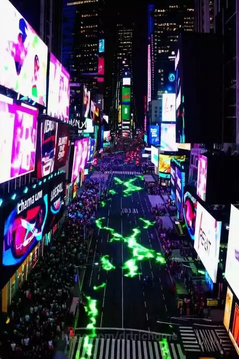 NYC night drone by drtrichome