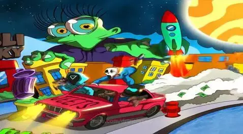 Blinky on the move vrooom! by drtrichome