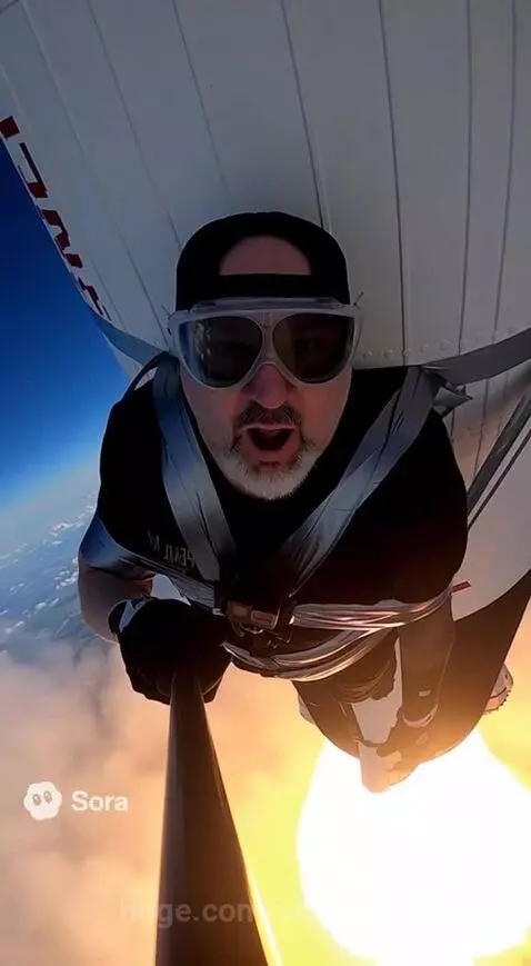 Man does selfie while strapped to a Saturn V rocket. by arperture