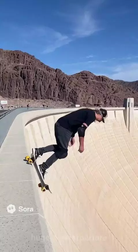 Dropping in a the Hoover Dam by arperture