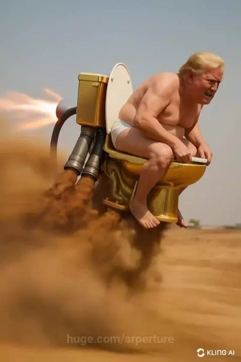 Presidential  Rocket Toilet Racing by arperture