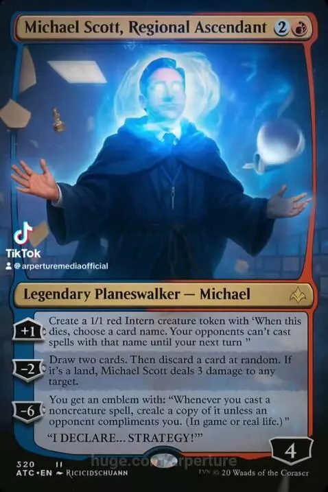 Michael Scott -MtG Card by arperture