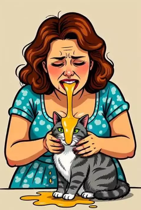 Vomiting on cat by borednbased