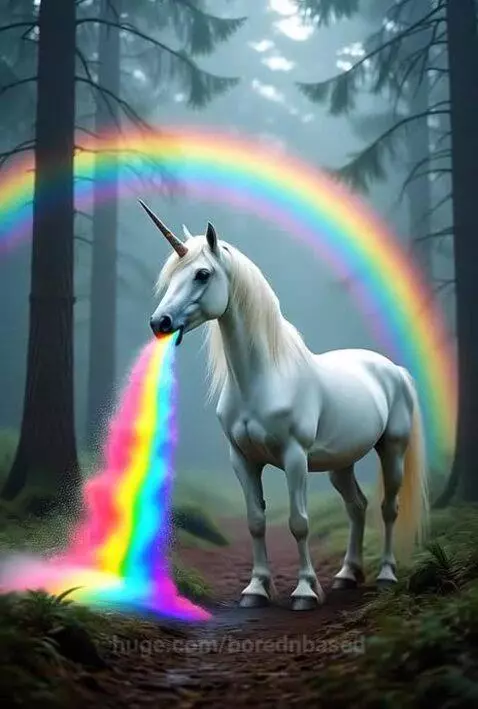 Puking up Rainbows 🌈 by borednbased