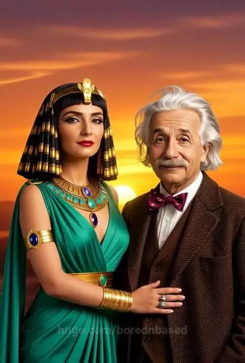 Einstein and Cleopatra by borednbased