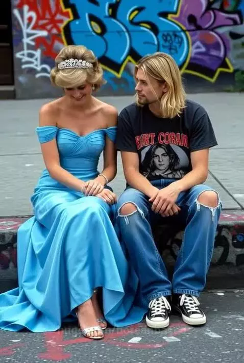 Princess Diana and Kurt Cobain by borednbased