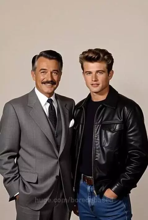 Walt Disney and James Dean by borednbased