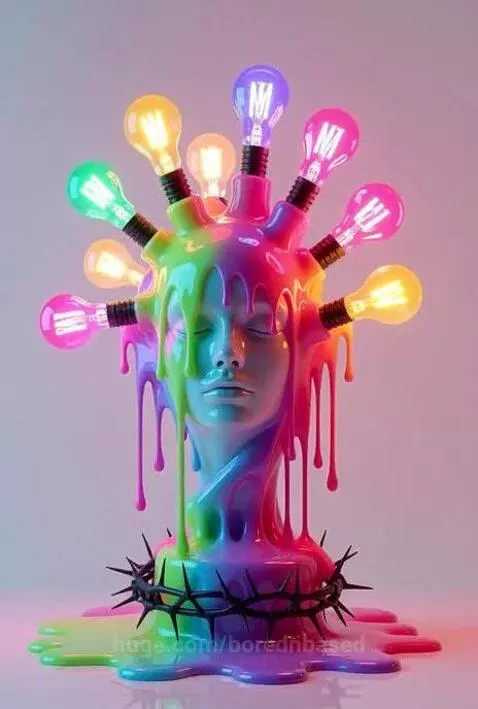 Electricity melting your brain 🧠 by borednbased