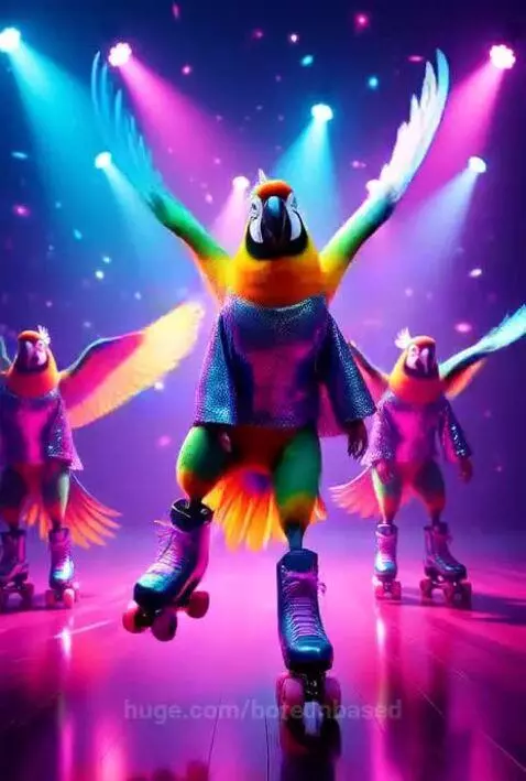These Parrots Skate 👀 by borednbased