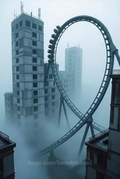 Terrifying city coaster 😳 by borednbased