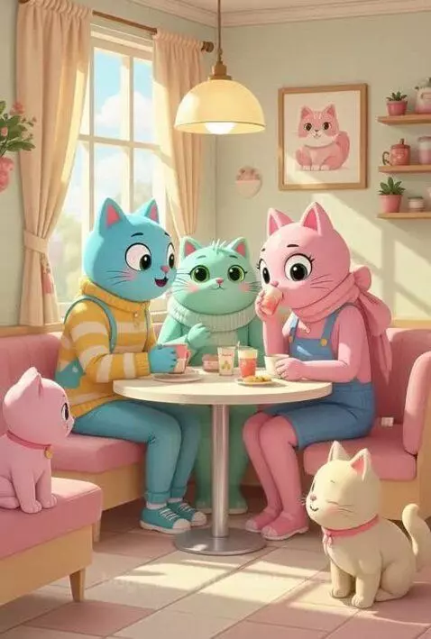 Cute Kitty Family by borednbased