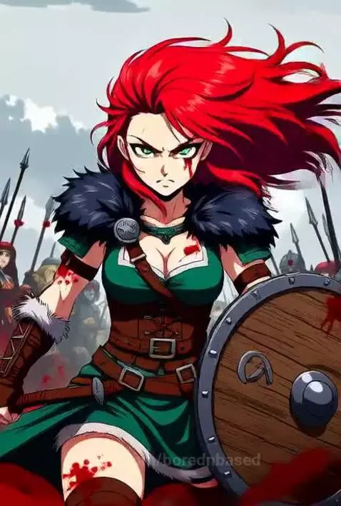 Viking girl Anime by borednbased