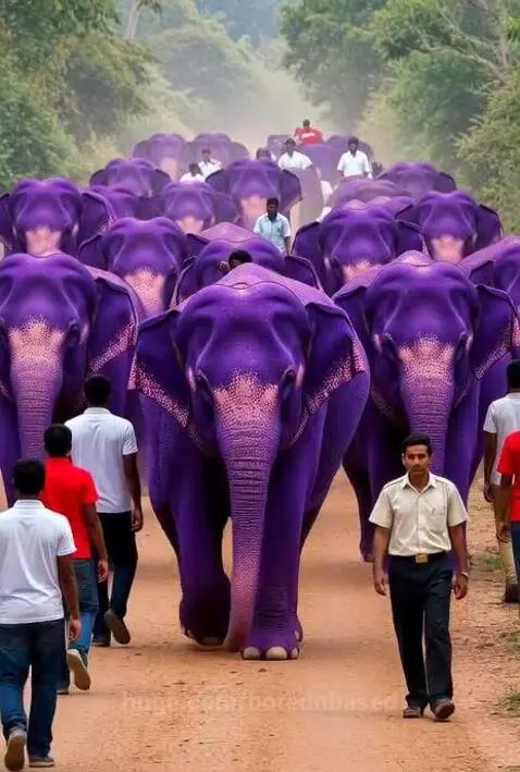 Purple elephant by borednbased
