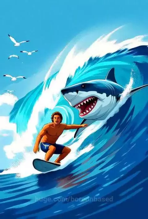 Eaten by Shark 🦈😳 by borednbased