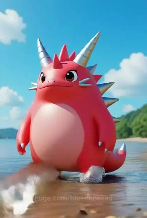 Monster on the beach ⛱️ by borednbased