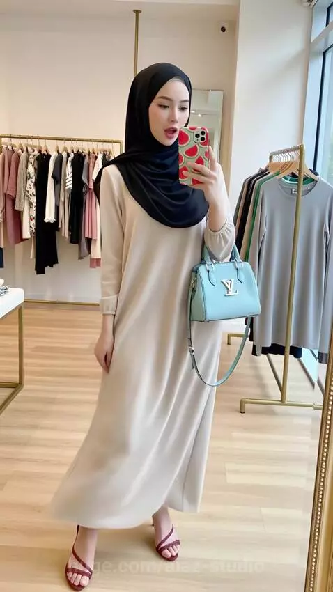 001-Modest fashion, elegant, chic, social media influencer s... by aiaz-studio