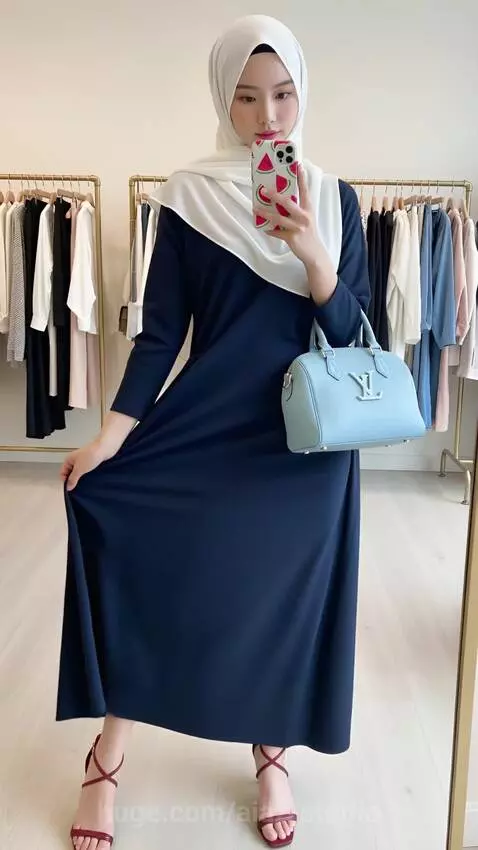 002-Modest fashion, elegant, chic, social media influencer s... by aiaz-studio