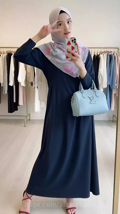 005-Modest fashion, elegant, chic, social media influencer s... by aiaz-studio