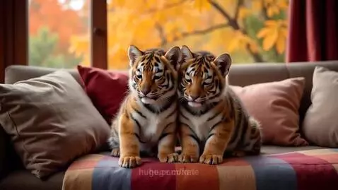 It's not scary to watch a horror movie together💕🍂🐯 by kate