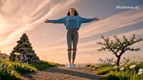 Couple embracing romantically on a cliff edge with a dramatic sunset and mountain landscape.