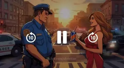 Tired officer on duty. by christian