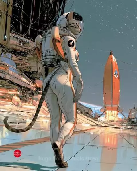 FILENA - BANANACAT CATSTRONAUT by visualcitizen