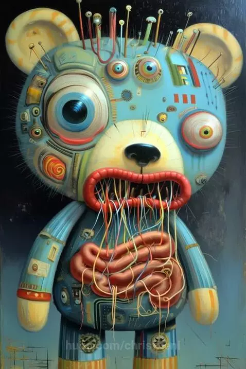 Intestine Bear by chrisfiteni