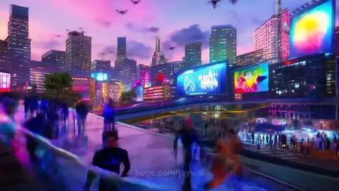 A futuristic sunset by jaywai