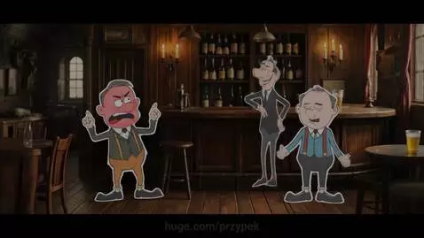 Short Attention Span Theater. Paper cutout animation style. by przypek