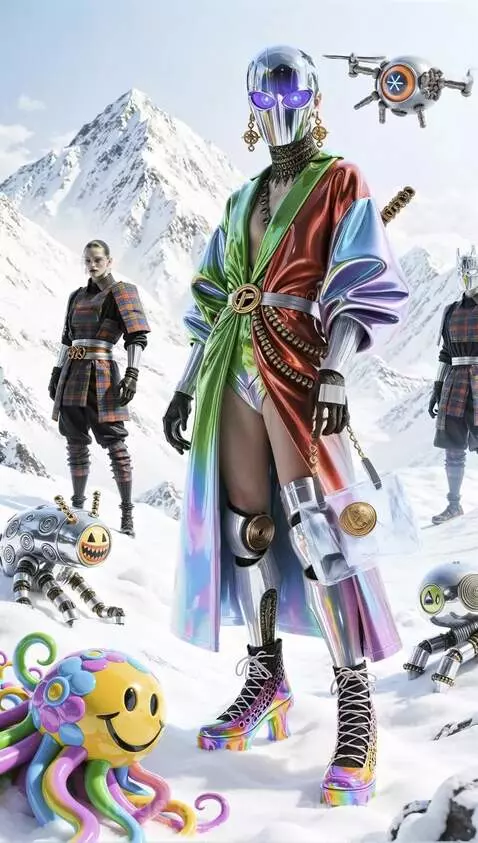 surreal samurai fashion by denrakeiw