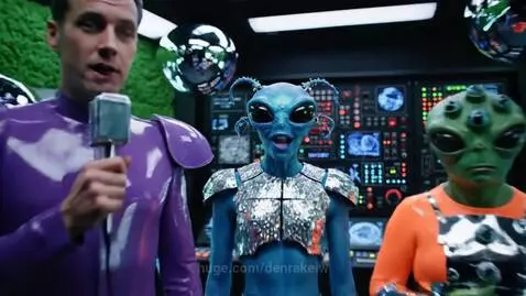The Galactic Odd Squad: Zero-g yoga by denrakeiw