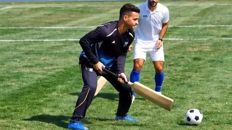 Ronaldo playing cricket by smpromotions