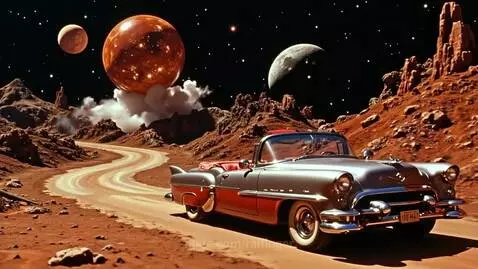 Retro Futurist Cosmic Surrealism by ralfinger