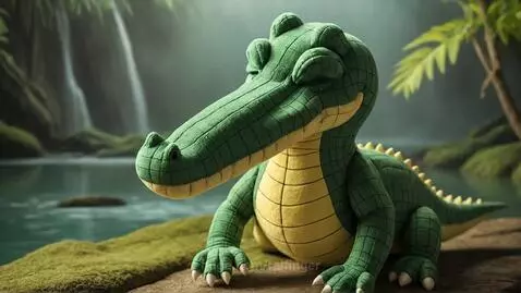 Cute Plushy Crocodile by ralfinger